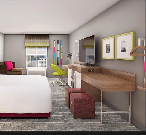 2019 Newest Design Nightstand Hampton Inn Hotel Furniture
