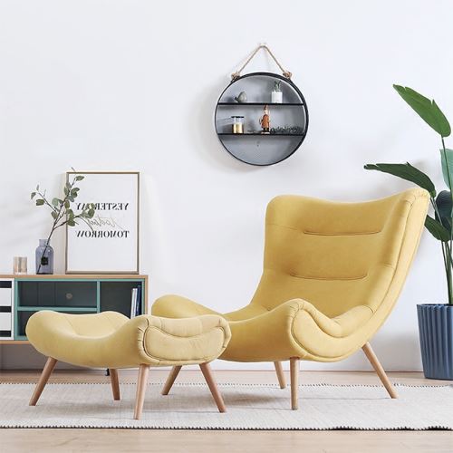 Modern design lazy chair fabric living room chair 