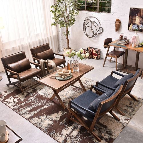Popular design leather leisure sofa chair single seat Livingroom set