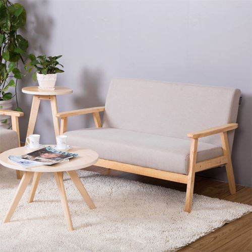 Simple type livingroom sofa wood frame fabric sofa 