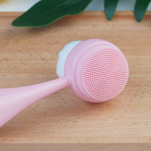 Bowling Ball Dual-sided Standing Facial Cleansing Brush New face cleaner brush New products Beauty p