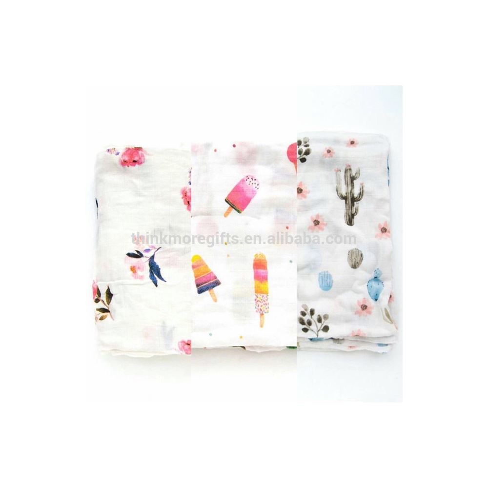 Cotton/bamboo hot sale baby muslin swaddle blanket baby muslin swaddle 