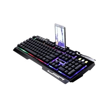 ZGB G700 104 Keys USB Wired Mechanical Feel RGB Backlight Metal Panel Suspension Gaming Keyboard wit