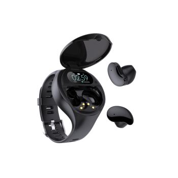 2021 Newly Arrival Wireless Earbuds Bt Earphone Two In One Smart Watch Tws Earphone With Multi Funct