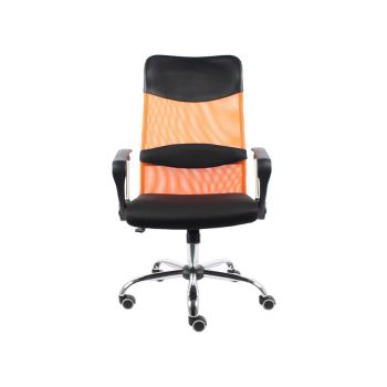 Office Essentials Mesh Height Adjustable Chair With Torsion Control - Orange