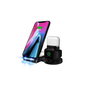 Wireless Charger Station Wireless Charger Stand 6 in 1 Fast Wireless Charging Station For Apple Watc
